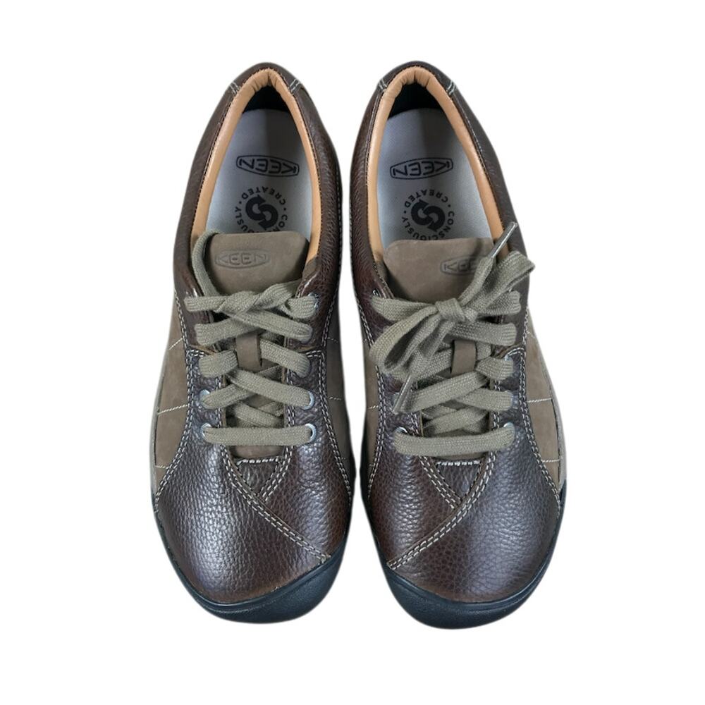 KEEN Presidio Leather LaceUp Everyday Shoes W 9 Brown Outdoor Versatile NWOT - Picture 5 of 13